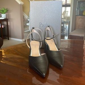 Paolo Calia-L Black Ridge Leather shoes size 9.5 women’s